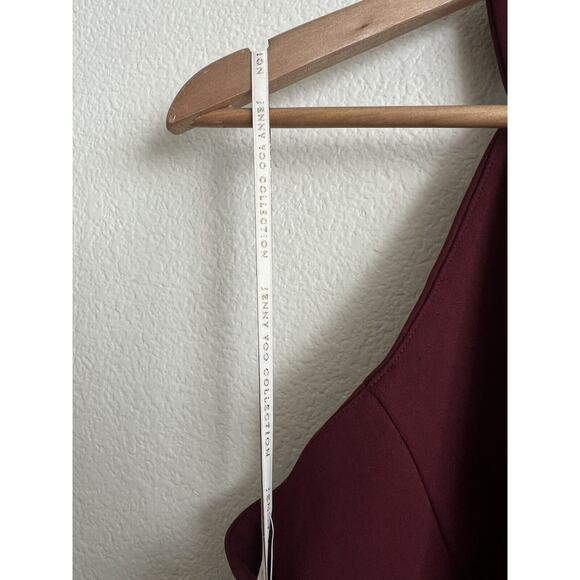 Jenny Yoo Dark Wine Maxi Formal Party Wedding Guest Dress Size 16 - Picture 6 of 11